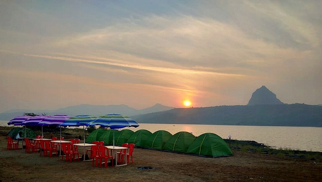 Sunset view from Pavana dam